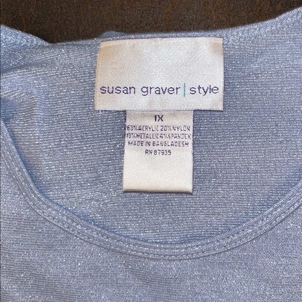 Susan Graver Style short-sleeved top
